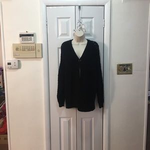 Knox Rose Women’s Black Sweater Cardigan